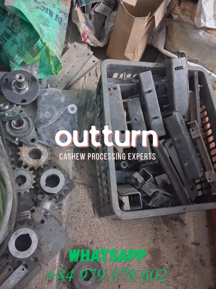 Spare gears, sprockets, and bearings ready to ship